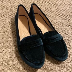 Zara Flats EUC sz 10/41 Green Velour